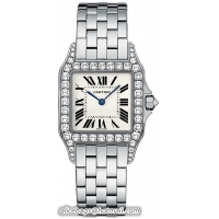Cartier Santos Demoiselle 18k White Gold Ladies Swiss Quartz Wristwatch-WF9003Y8