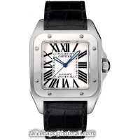 Cartier Santos 100 Fashionable Mens Automatic Wristwatch-W20073X8