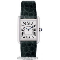 Cartier Tank Solo Fashionable Stainless Steel Ladies Swiss Quartz Wristwatch-W1018255