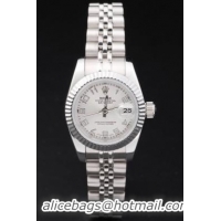Rolex Datejust Mechanism Silver Bezel&White Surface -RD2454