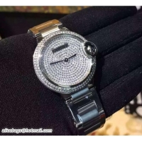 Perfect Cartier All Over Crystal Watch