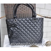 On Sale Chanel Cambon Medium Shoulder Bags A25169 Black