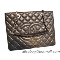 Crafted Chanel Classic Coco Bag Black GST Sheepskin Leather A50995 Silver