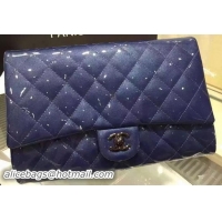 Chanel Classic Flap Bag Patent Leather A63565 Royal