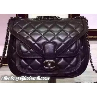 Chanel Flap Shoulder Bag Sheepskin Leather A66599 Black