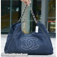 Chanel Shoulder Bag Denim A35462 Blue