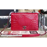 Low Cost Chanel Flap Bag Original Sheepskin Leather A3350 Red