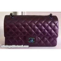 Sumptuous Chanel 2.55 Series Flap Bag Original Deer Leather A1112 Purple