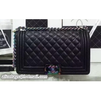 Hot Style Boy Chanel Flap Shoulder Bag Original Leather A67086C Black