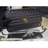 Unique Chanel Classic Flap Bag Original Leather A9309 Black