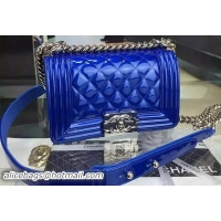 Grade Quality Boy Chanel mini Flap Shoulder Bag Original Leather A5707 Blue