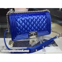 Lower Price Boy Chanel Flap Shoulder Bag Original Leather A5708 Blue