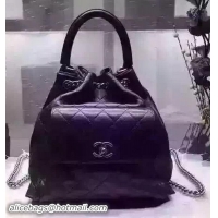 Buy Luxury Chanel Sheepskin Leather Tote Bag A53809 Black