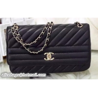 Grade Quality Chanel Flap Bag Sheepskin Leather A93231 Black