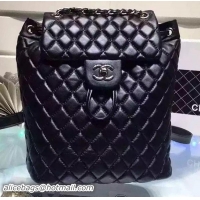 Most Popular Chanel Sheepskin Leather Backpack A59023 Black