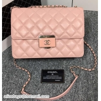 Good Quality Chanel Flap Bag Original Sheepskin Leather A80132 Pink