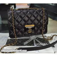 Modern Classic 2016 Chanel Flap Bag Original Sheepskin Leather A80132 Black
