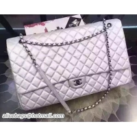 Generous Cheap Chanel Large Classic Flap Bag Sheepskin Leather A40912 White