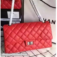Fashion Cheap Chanel Classic Flap Bag Red Original Leather CHA8575 Silver