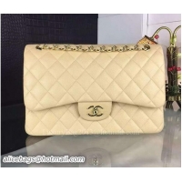 Hot Style Chanel Classic Flap Bag Original Cannage Patterns A1119 Apricot Gold