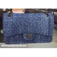 Sumptuous Chanel Classic Flap Bag Original Denim A5212 Blue