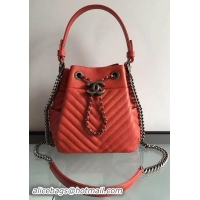 Buy Discount Chanel Hobo Bag Sheepskin Leather A33571 Red