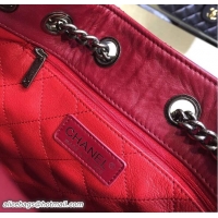 Cheap Chanel Calfskin Drawstring Bag A93882/A93881 Red