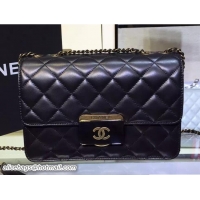 Luxury Discount Chanel Sheepskin and Resin Flap Medium Bag 7032612 Black