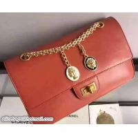 Best Price Chanel Medals 2.55 Reissue Size 225 Nude Flap Bag A37586 Red
