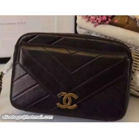 Big Discount Chanel Coco Envelope Camera Case Bag A93132 Black Cruise