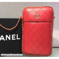 Discount Chanel Phone Holder A94471 Red