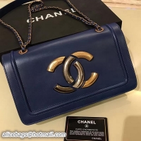 Purchase Chanel Flap Shoulder Bag Original Sheepskin Leather A93484 Blue