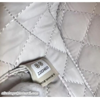 Original Cheap Chanel Grained Calfskin Vanity Case Pouch Bag A80913 Silver