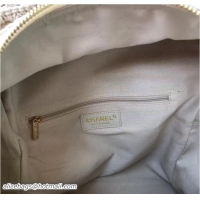 Good Quality Chanel Crochet Braid Cayo Coco Backpack Bag A93681 White