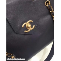 Top Design Chanel Grained Calfskin Shopping Bag 42702 Blue