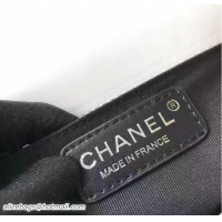 Feminine Chanel Two-Tone Black Metal Boy Flap Small Bag 42910 White/Black
