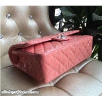 1:1 aaaaa Chanel Classic Flap Jumbo Bag A1113 in Patent Leather Pink