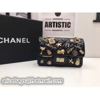 Inexpensive Chanel mini Classic Flap Bag Original Sheepskin A1116 Black