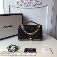 Grade Chanel Classic Flap Bag Original Leather A94580 Black