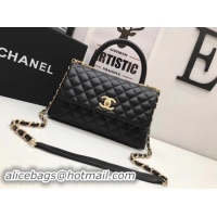 Good Quality Chanel Classic Top Handle Bag Original Leather A92991 Gold