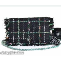 Buy Luxury Chanel Tweed Woc Bag Green With A Robot Charm 130102