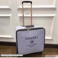 Charming Chanel Deauville Trolley Luggage Small Bag A91452