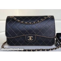 Stylish Chanel Vintage Quilting Classic Flap Jumbo/Large Bag 10506