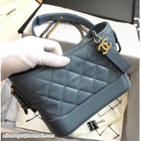 Unique Discount Chanel Patent Goatskin Gabrielle Small Hobo Bag A91810 Baby Blue 2018