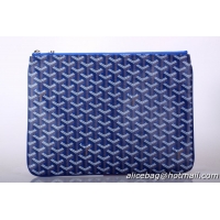 Cheapest 2014 Goyard New Design Ipad Bag Small Size 020113 Blue