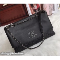 Good Quality Chanel Deer Pattern CC Flap Bag 7095 Black