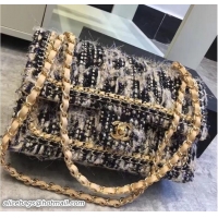 Unique Style Chanel Chain Around Tweed Classic Flap Bag A1112 Apricot 2018