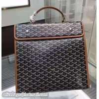 2015 Cheap Goyard Mens Briefacases Bags 8978 Black And Tan