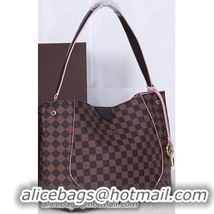 Cheapest Louis Vuitton Damier Ebene CAISSA HOBO Bag N41556 Rose Ballerine