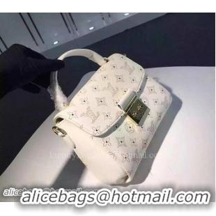 Discount Colorful Louis Vuitton Calfskin Leather CROISETTE Bag M94338 White